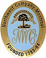 Northwest Company Trade Pin,
badge of allegiance 
1-5/8" height